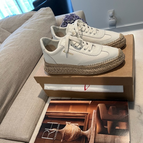 Christian Louboutin White Espadrille Sneakers - Picture 5 of 16